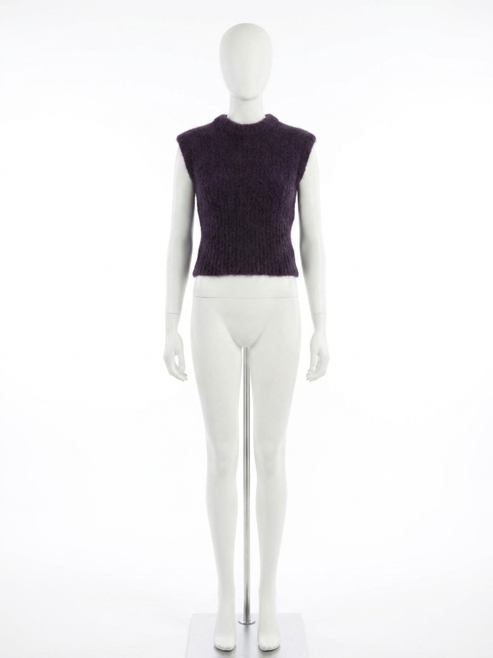 NEW FRAME plush vest in royal purple
